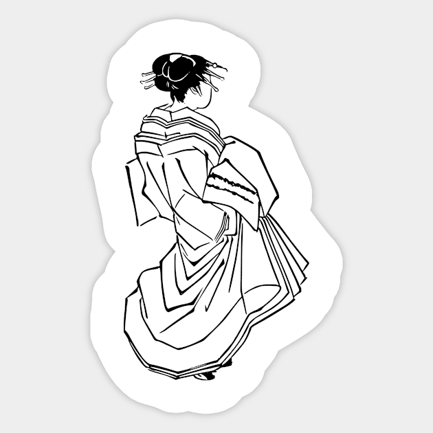 Japanese Dress Sticker by Winterplay